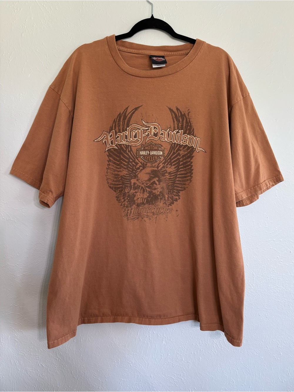 Harley-Davidson Rust Orange Graphic Short Sleeve Tee